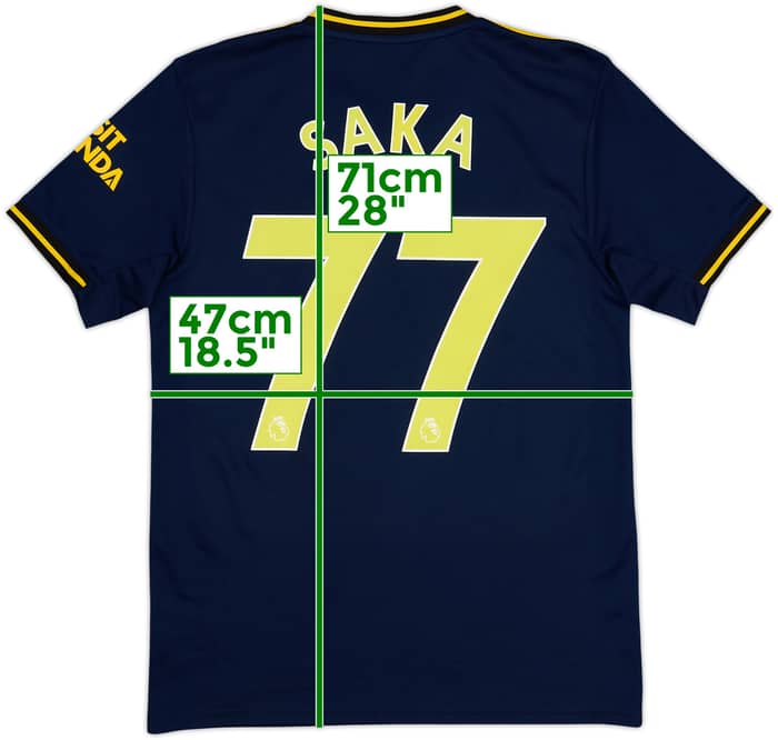 2019-20 Arsenal Third Shirt Saka #77 - 7/10 - (S)