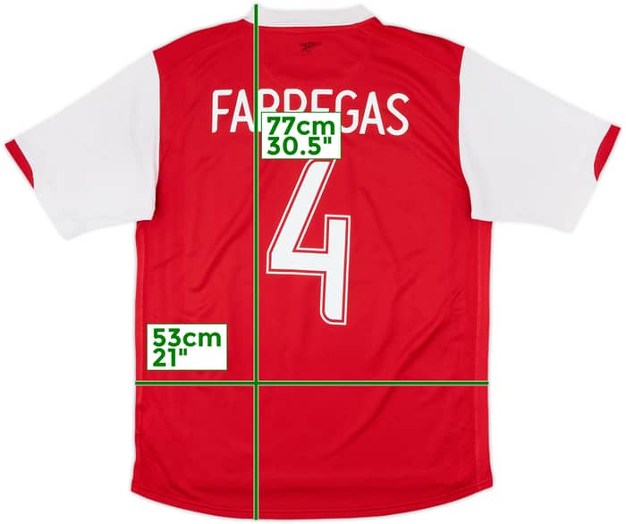 2006-08 Arsenal Home Shirt Fabregas #4 - 6/10 - (M)