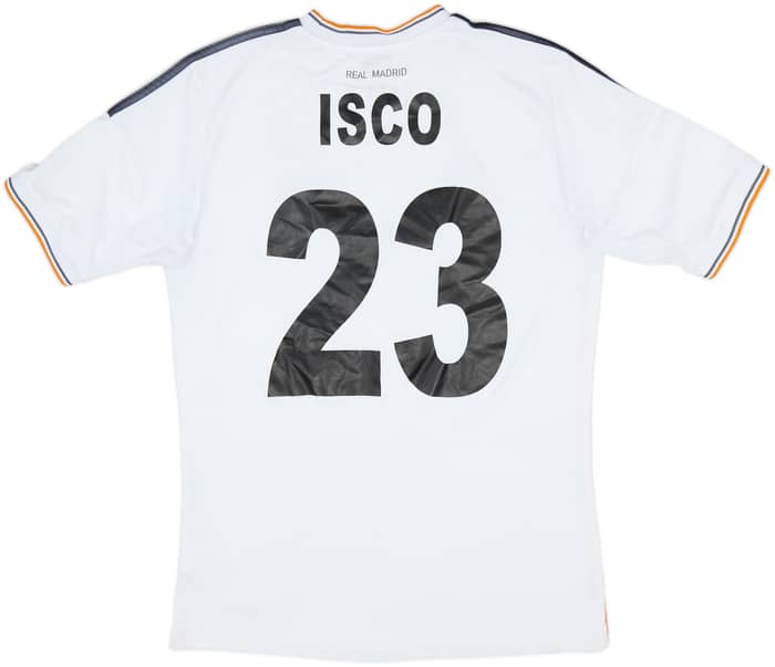 2013-14 Real Madrid Home Shirt Isco #23 - 7/10 - (XL.Boys)