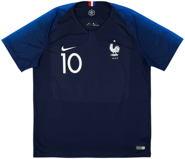 2018 France Home Shirt Mbappe #10 - 8/10 - (XL)