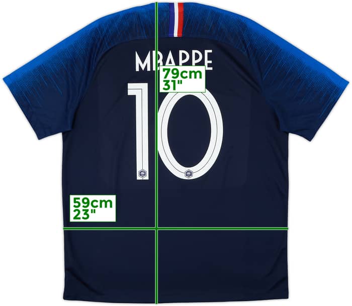 2018 France Home Shirt Mbappe #10 - 8/10 - (XL)