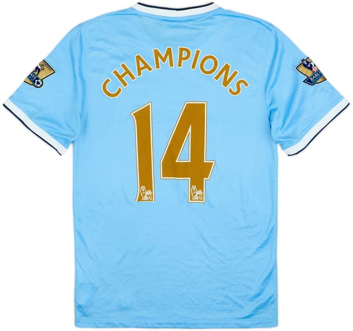 2013-14 Manchester City Home Shirt Champions #14 - 7/10 - (S)