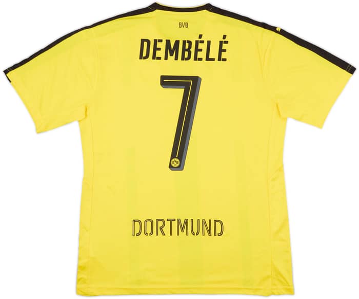 2016-17 Borussia Dortmund Home Shirt Dembele #7 - 8/10 - (XL)