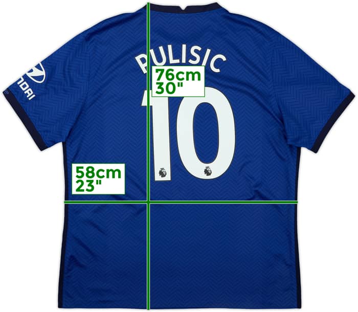 2020-21 Chelsea Home Shirt Pulisic #10 - 8/10 - (XL)