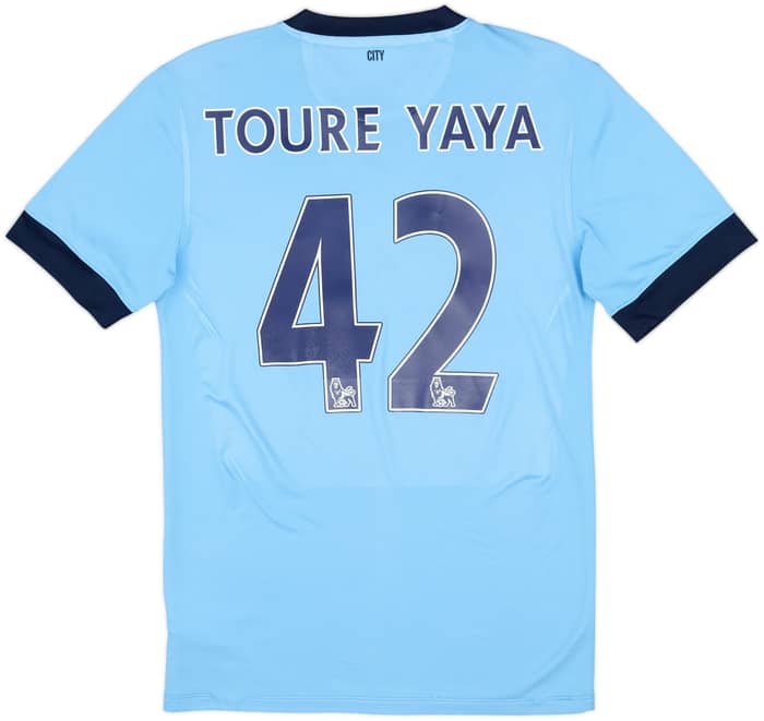2014-15 Manchester City Home Shirt Toure Yaya #42 - 6/10 - (S)