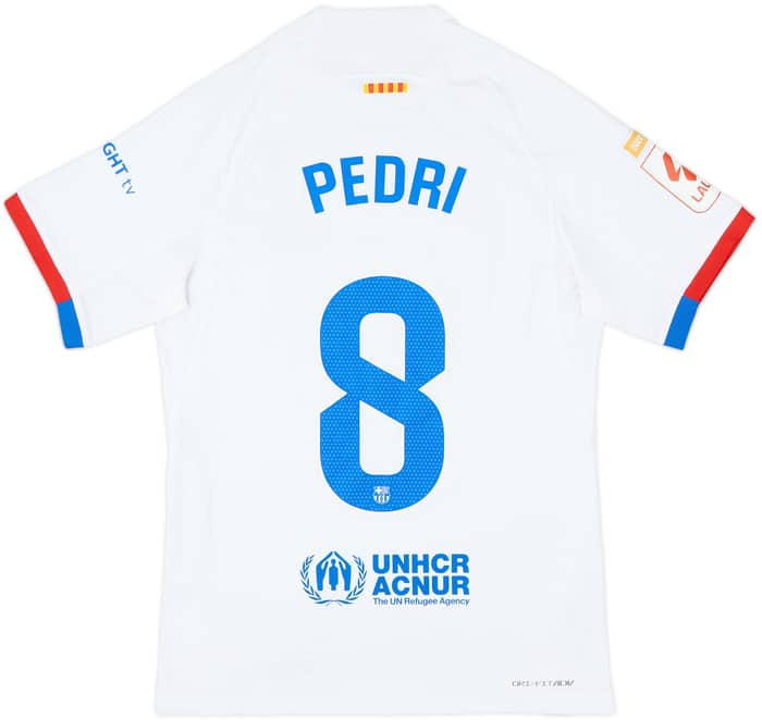 2023-24 Barcelona Authentic Away Shirt Pedri #8 - 9/10 - (S)