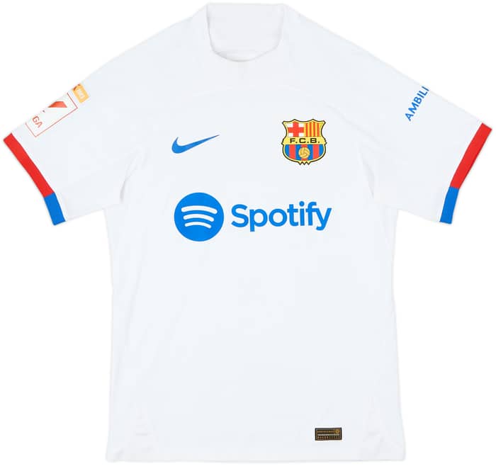2023-24 Barcelona Authentic Away Shirt Pedri #8 - 9/10 - (S)