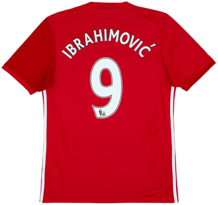 2016-17 Manchester United Home Shirt Ibrahimovic #9 - 6/10 - (M)