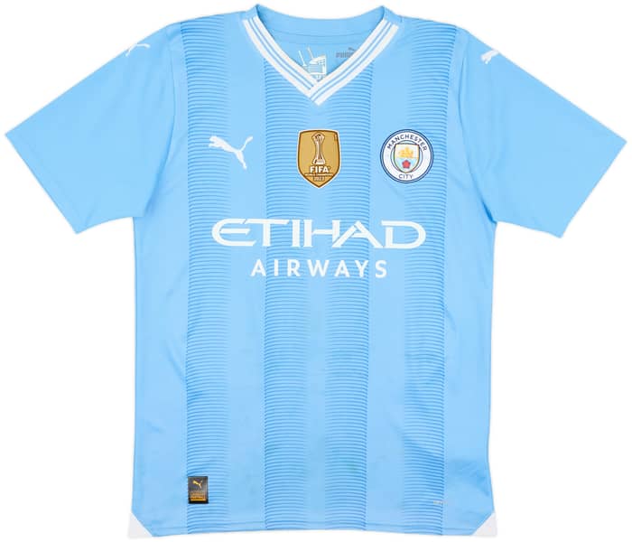 2023-24 Manchester City Home Shirt Haaland #9 - 6/10 - (S)