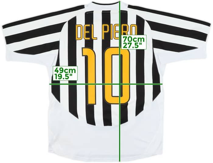 2003-04 Juventus Home Shirt Del Piero #10 - 6/10 - (L)