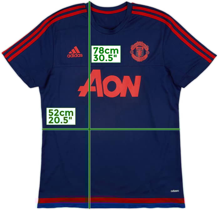 2015-16 Manchester United adizero Training Shirt - 8/10 - (L)