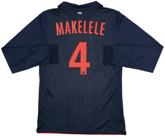 2010-11 Paris Saint-Germain Player Issue Away L/S Shirt Makelele #4 - 8/10 - (L)