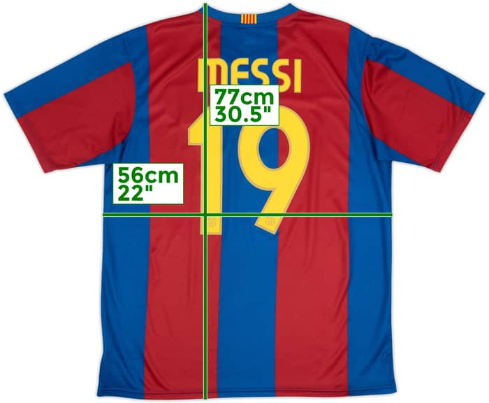 2006-07 Barcelona Basic Camiseta Local Messi #19 - 10/10 - (L)