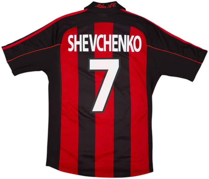 Camiseta de local del AC Milan 2000-02 Shevchenko #7 - 8/10 - (M)