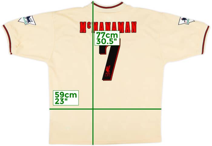 1996-97 Liverpool Away Shirt McManaman #7 - 10/10 - (L)