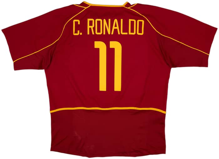 2002-04 Portugal Home Shirt C.Ronaldo #11 - 8/10 - (XL)