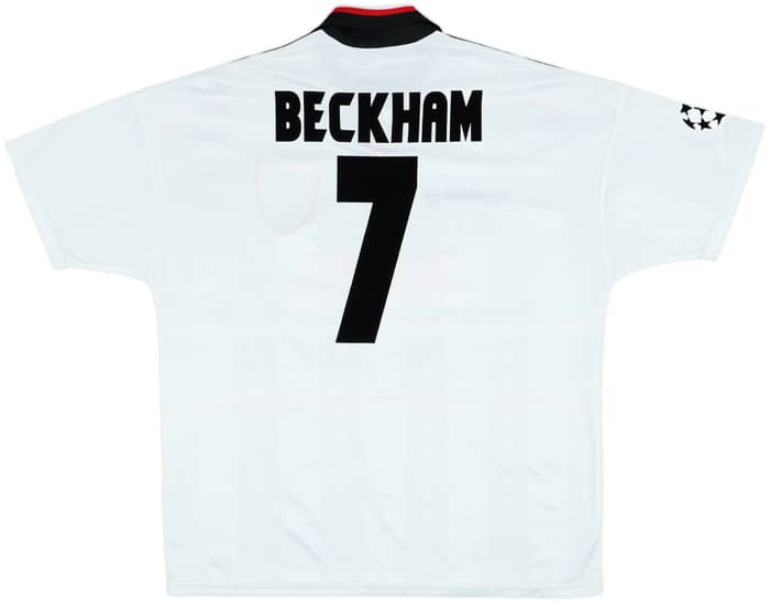 1997-99 Manchester United Away Shirt Beckham #7 - 9/10 - (XXL)