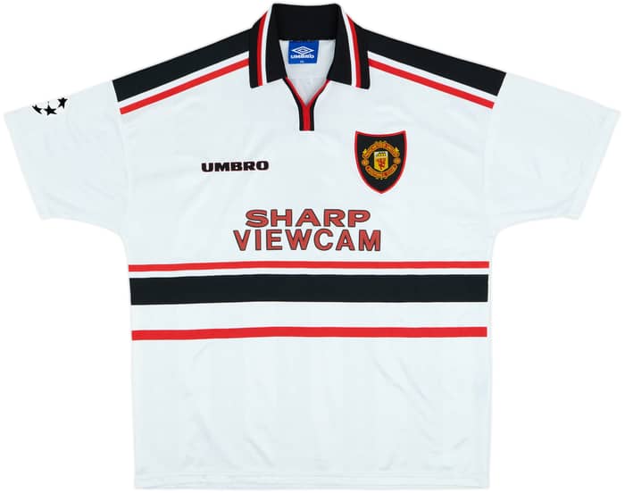 1997-99 Manchester United Away Shirt Beckham #7 - 9/10 - (XXL)