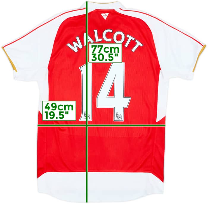 2015-16 Arsenal Home Shirt Walcott #14 - 7/10 - (M)