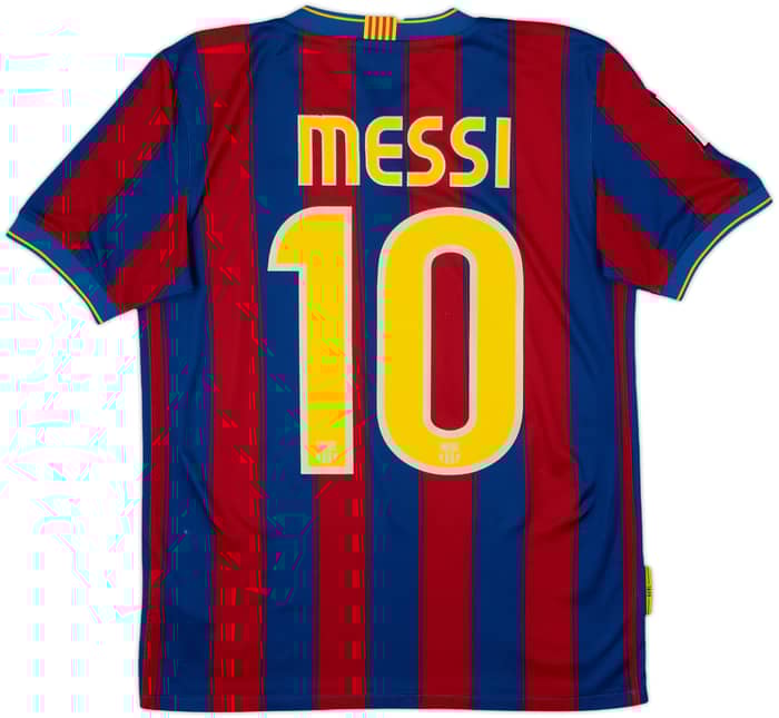 2009-10 Barcelona Home Shirt Messi #10 - 8/10 - (XL.Boys)