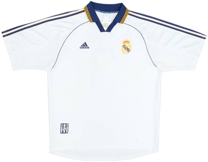 1998-00 Real Madrid Home Shirt R.Carlos #3 - 7/10 - (XL)