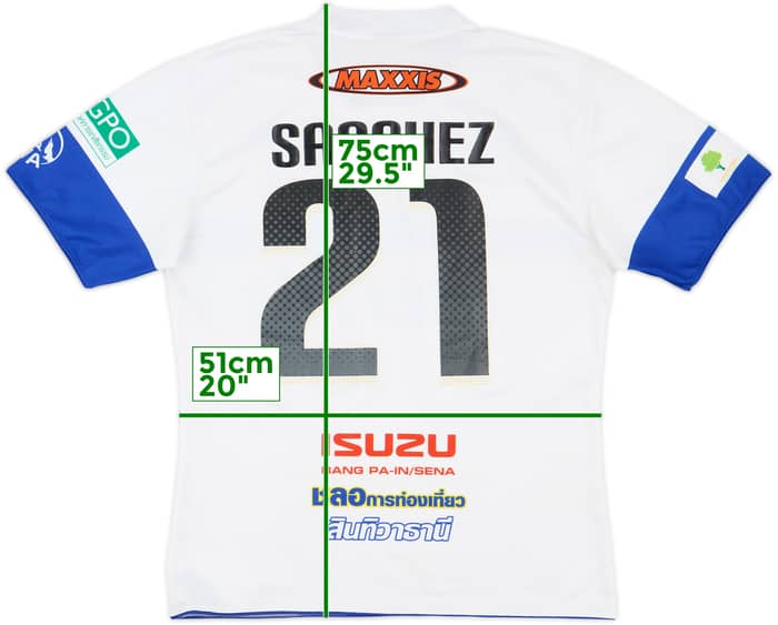 2014-15 Ayutthaya United Home Shirt Sanchez #21 - 9/10 - (XL)