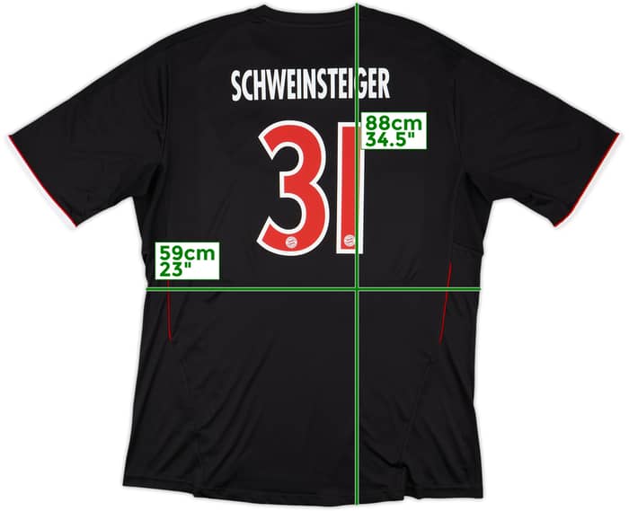 2011-12 Bayern Munich Third Shirt Schweinsteiger #31 - 8/10 - (XXL)