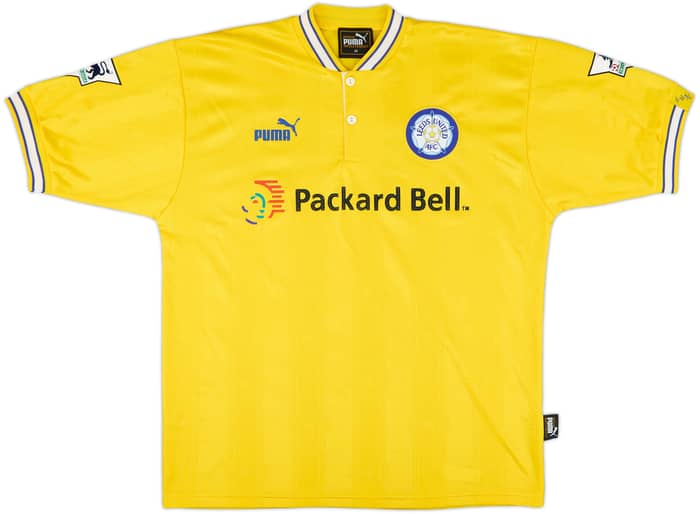 1996-99 Leeds United Away Shirt Haaland #4 - 8/10 - (M)