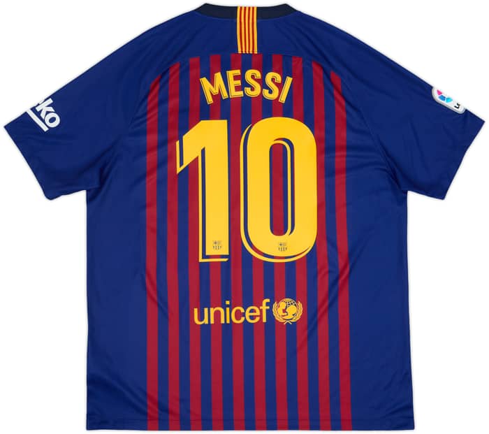 2018-19 Barcelona Camiseta Local Messi #10 - 10/10 - (XL)