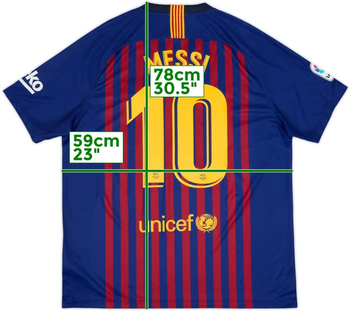 2018-19 Barcelona Camiseta Local Messi #10 - 10/10 - (XL)