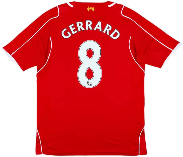 2014-15 Liverpool Home Shirt Gerrard #8 - 6/10 - (M)