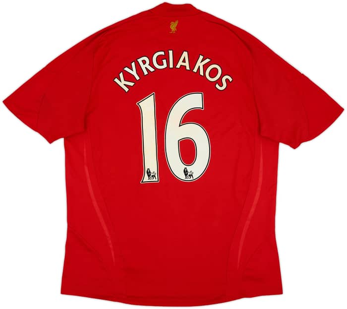 2008-10 Liverpool Home Shirt Kyrgiakos #16 - 5/10 - (XL)
