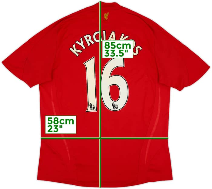 2008-10 Liverpool Home Shirt Kyrgiakos #16 - 5/10 - (XL)