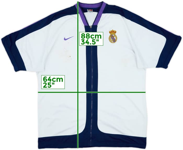 1998-99 Real Madrid Baloncesto Nike Shooting Shirt - 5/10 - (XL)