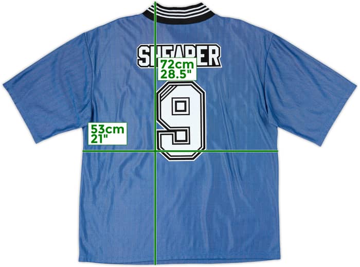 1996-97 Newcastle Away Shirt Shearer #9 - 9/10 - (XL)