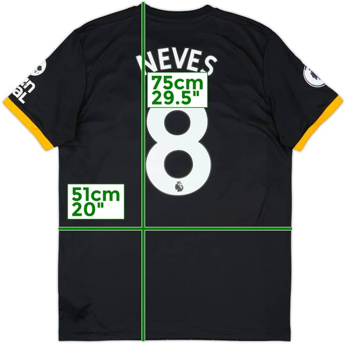 2019-20 Wolves Away Shirt Neves #8 - 6/10 - (L)