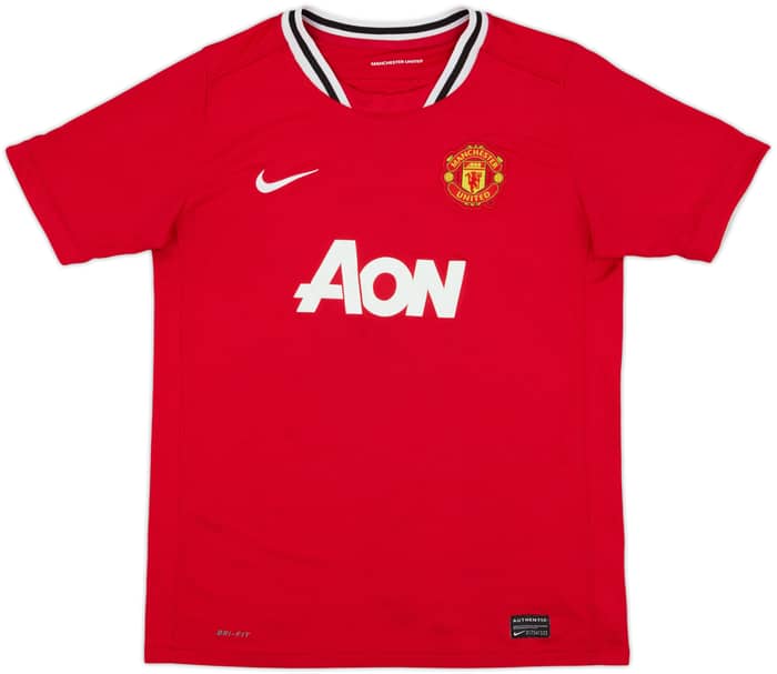 2011-12 Manchester United Home Shirt Rooney #10 - 6/10 - (XL.Boys)