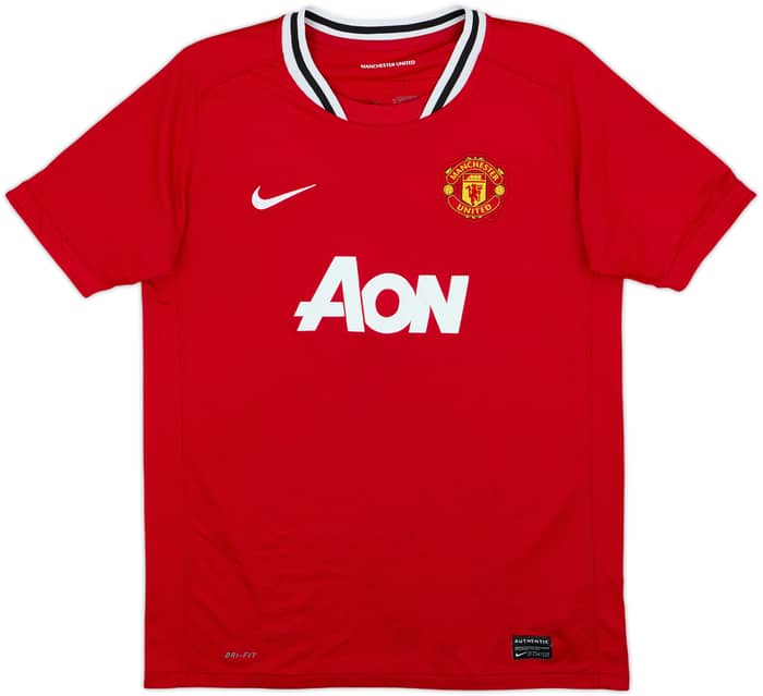 2011-12 Manchester United Home Shirt Rooney #10 - 6/10 - (XL.Boys)