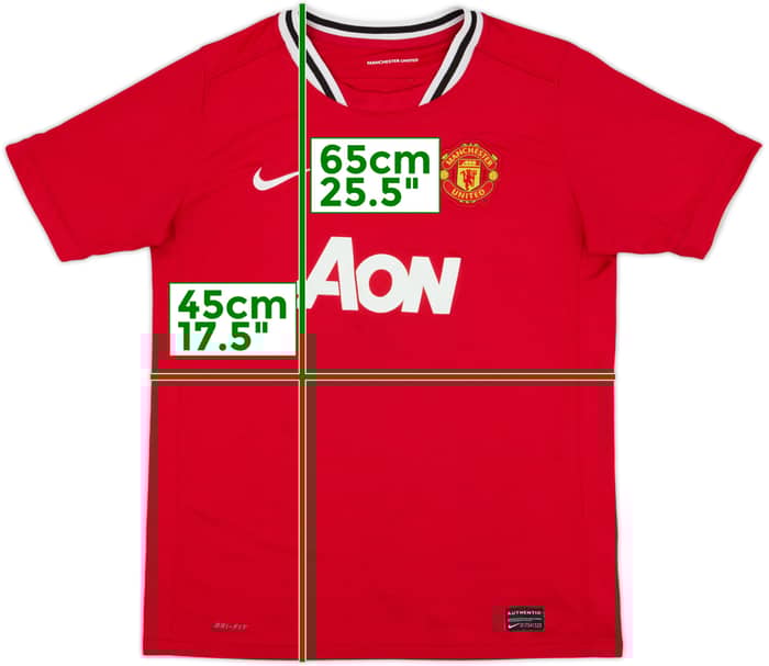 2011-12 Manchester United Home Shirt Rooney #10 - 6/10 - (XL.Boys)