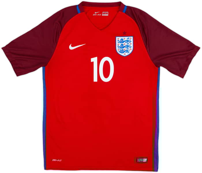 2016-17 England Away Shirt Rooney #10 - 7/10 - (M)