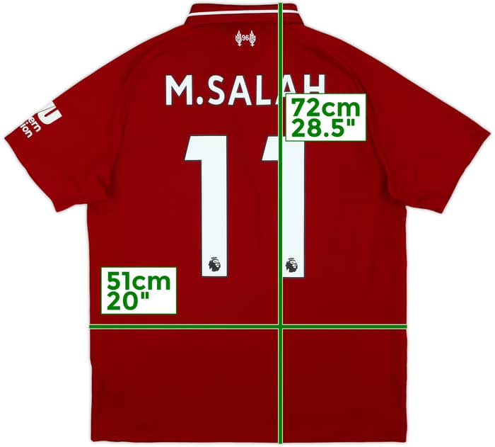 2018-19 Liverpool Home Shirt M.Salah #11 - 6/10 - (M)