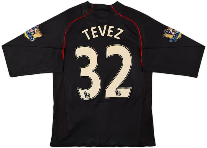 2007-08 Manchester United Away L/S Shirt Tevez #32 - 5/10 - (S)