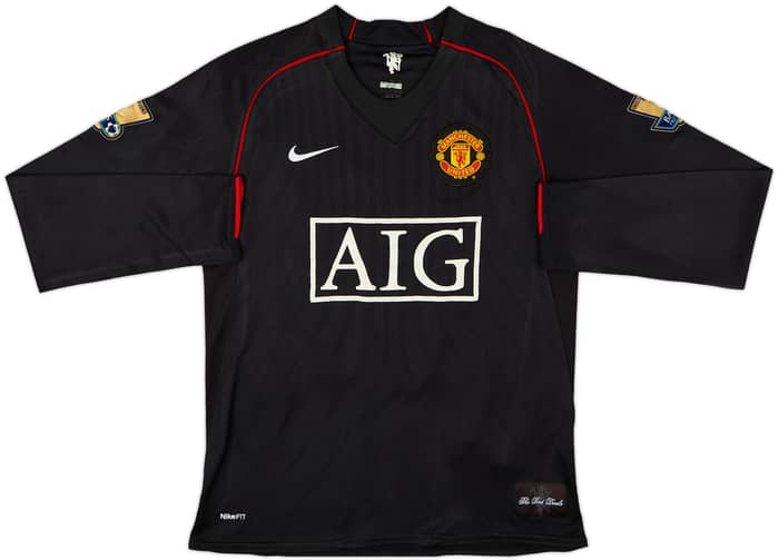 2007-08 Manchester United Away L/S Shirt Tevez #32 - 5/10 - (S)