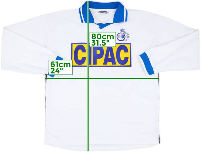 1999-01 Royale Union Saint-Gilloise Match Issue Away L/S Shirt #5