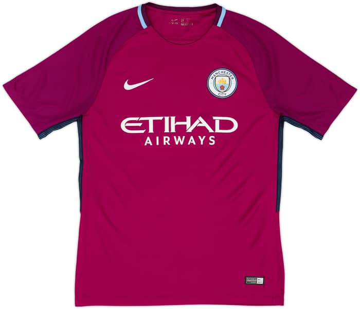 2017-18 Manchester City Away Shirt Kun Aguero #10 - 6/10 - (M)