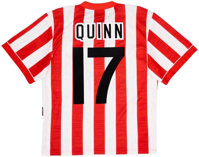 1996-97 Sunderland Home Shirt Quinn #17 - 8/10 - (S)