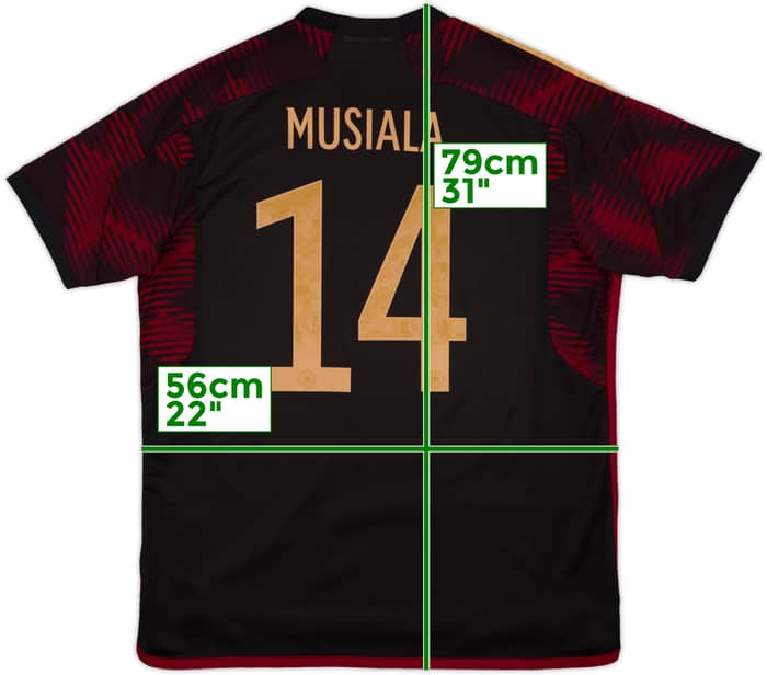 2022-23 Germany Away Shirt Musiala #14 - 5/10 - (XL)