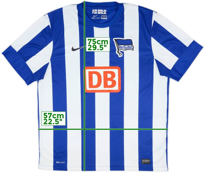 2012-13 Hertha Berlin Home Shirt - 8/10 - (XL)