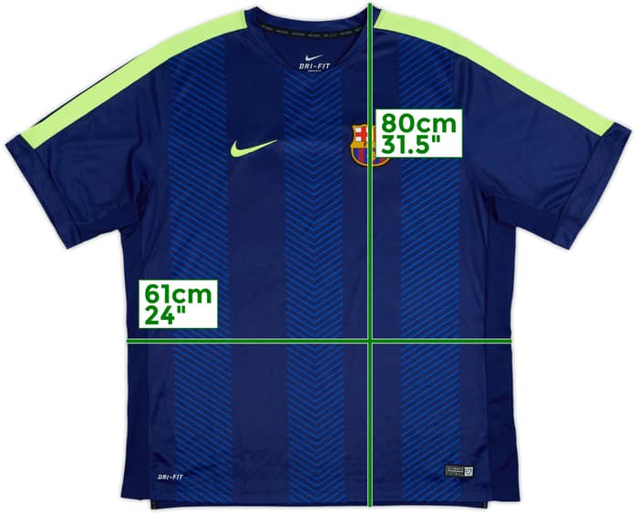 2014-15 Barcelona Nike Training Shirt - 9/10 - (XXL)