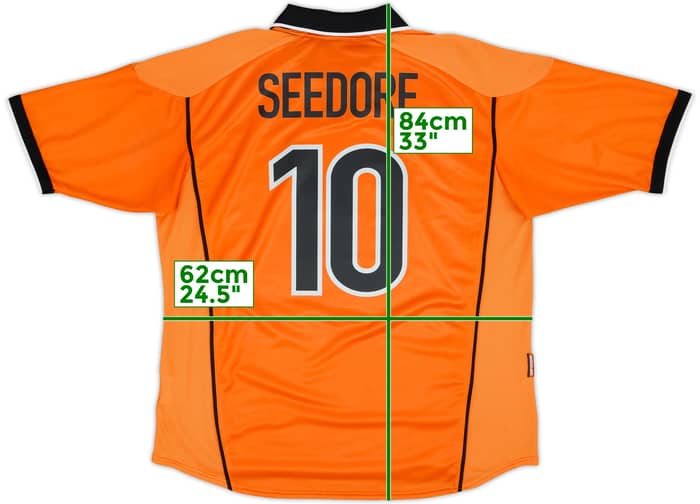 1998-00 Netherlands Home Shirt Seedorf #10 - 8/10 - (XL)